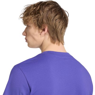 5. adidas Essentials Herren-Trikot mit kleinem Logo, lila, KF2404