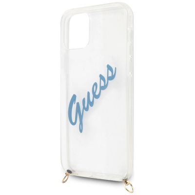 5. Guess GUHCP12LCRTVSBL iPhone 12 Pro Max 6,7" blau/blau Hardcase Script Vintage