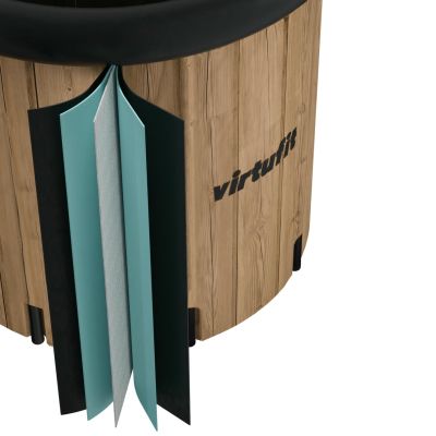 54. VIRTUFIT EISBAD XXL - 375 LITER - HOLZIMITAT - MIT ZUBEHÖR