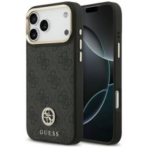 Guess 4G Strass Logo MagSafe Hülle für iPhone 18 Pro Max / 17 Pro Max – schwarz