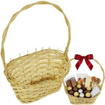 GESCHENKKORB 29x18x8CM NATUR