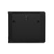 4. Lanberg WF01-6609-10B einteiliger Schrank (9 HE; 500 mm / 600 mm / 600 mm; Wandmontage; Glas; 19 Zoll; schwarz)