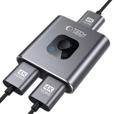 4. Tech-Protect HB07 HUB Adapter 2in1 HDMI 4K 60HZ - grau