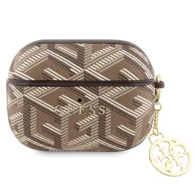 Guess GUAPPGCE4CW Hülle für AirPods Pro – brauner GCube Charm