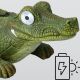 2. Solarlampe Solar Krokodil 52x32x17,5cm