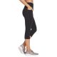 3. Skechers Go Walk Capri-Shorts mit hoher Taille W2CP2-BLK Schwarz XS