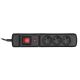 2. Activejet COMBO Überspannungsschutzleiste 3 GB/5 m/CZ (10 A; 2300 W) 5 m; schwarz