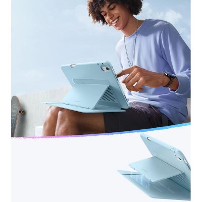 8. ESR Flip Hybrid Case für iPad Air 13" 1 / 2 - Blau