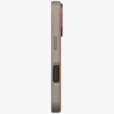 4. Uniq Lyden DS Case für iPhone 17 Pro Magclick Charging - Orange-Grau
