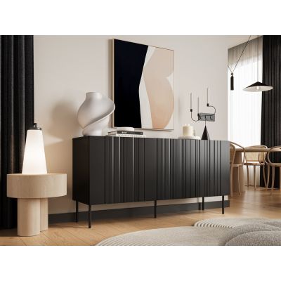 3. ISLA Kommode 150,5 x 40 x 75 mm, schwarz matt