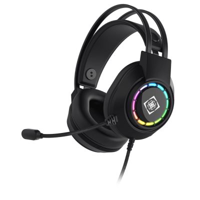 2. Deltaco Gaming GAM-168 Kopfhörer/Headset mit Kabel, Kopfbügel, USB Typ-A, Schwarz