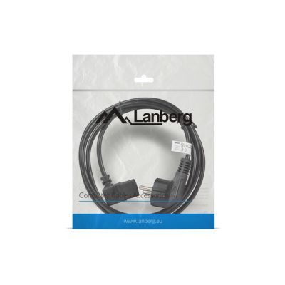 3. Lanberg CA-C13C-12CC-0018-BK Kabel (C13 / IEC C13 / IEC 320 C13 F - Schuko M; 1,8 m; schwarz)