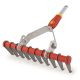 2. WOLF-Garten UG-M 3-Blatt-Rechen Rot, Silber