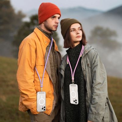 3. Tech-Protect C7S Seil-Umhängegurt – Pink