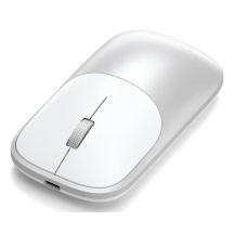 Satechi Slim EX Maus - kabellose Maus für zwei Geräte (silber)