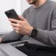 4. Tech-Protect Silikonarmband für Apple Watch 44 / 45 / 46 / 49 mm – Schwarz
