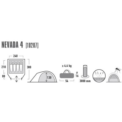 11. High Peak Nevada 4 Zelt 10207