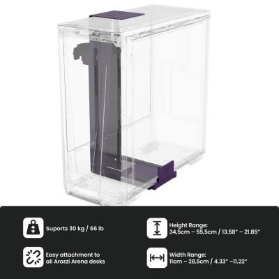 10. Arozzi AZ-PCMOUNT-PP Halterung und Ständer für Multifunktions-PCs/Workstations bis 30 kg – Lila