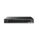 2. Tenda TEG1110PF-8-120W Netzwerkkarte, unmanaged Gigabit Ethernet (10/100/1000) mit PoE-Unterstützung, Schwarz