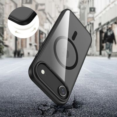 4. Tech-Protect MagFlex MagSafe Case für iPhone 17 Air – Klares Schwarz