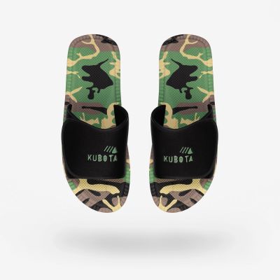 6. Kubota Flip-Flops mit Klettverschluss, mehrfarbig, camouflageschwarz K24AW-100-002-23-1