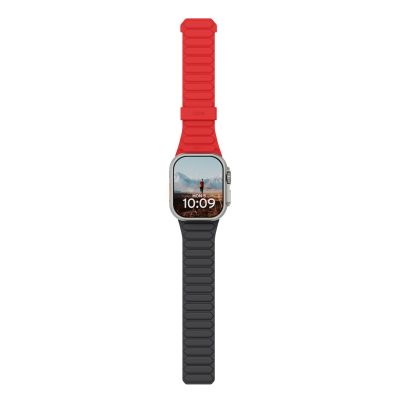 9. UAG Pathfinder – beidseitig tragbares Silikon-Magnetarmband für Apple Watch Series 4–6 & SE 1–3, 44 mm / Series 7–9, 45 mm / Series 10–11, 46 mm / Ultra 1–3, 49 mm (Ash/Lava)