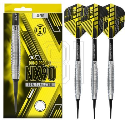 7. Harrows NX-90 Parallel 90 % Steeltip-Darts