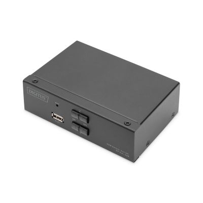 Digitus KVM-Switch, 2x1 DP, DP-Ausgang, USB