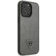 4. Guess GUHCP14LPSATLG iPhone 14 Pro 6.1 "Silber / Silber Hardcase SaffianoTriangle Logo