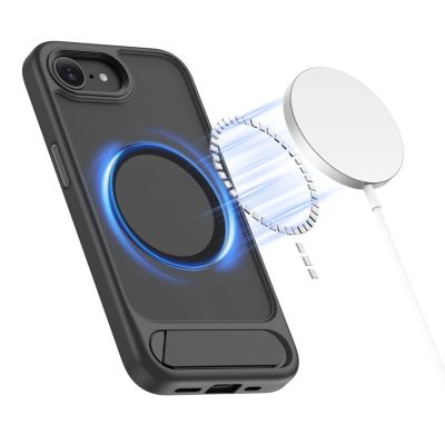 12. Tech-Protect MagRack MagSafe Hülle für iPhone 16e / 17e – Schwarz