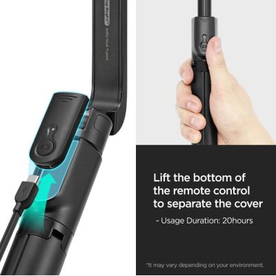 11. Spigen S580W MagSafe Bluetooth-Selfie-Stick mit Stativ – Schwarz