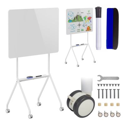 12. Ergo Office mobiles Whiteboard, Querformat, weiß, einseitig, mit Ablage, Abmessungen 1190 x 790 mm, ER-306