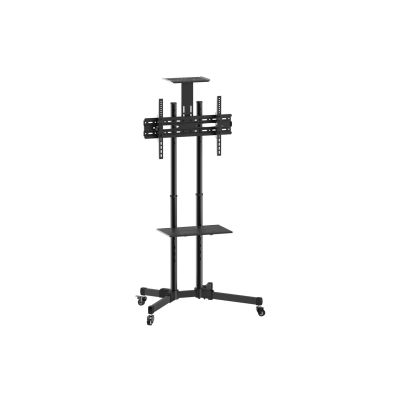 Equip Bodenstandhalter Bodenhalter 37-70/50kg 1TFT 2Ablagen Höhe schwarz