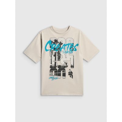 6. Baumwoll-T-Shirt für Jungen 4F 4FJRSS26TTSHM4167-27S