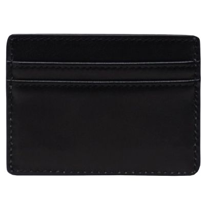 2. Herschel Charlie RFID-Geldbörse aus Leder, 11146-00001, Schwarz, Einheitsgröße