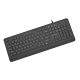 3. GEMBIRD Kabelgebundene Multimedia-Tastatur, schlank, 5 Tasten mit Hotkeys, russisches Layout, schwarz