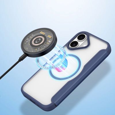 3. Dux Ducis Skin X Pro iPhone 17 Air Hülle mit MagSafe und Wallet - Blau