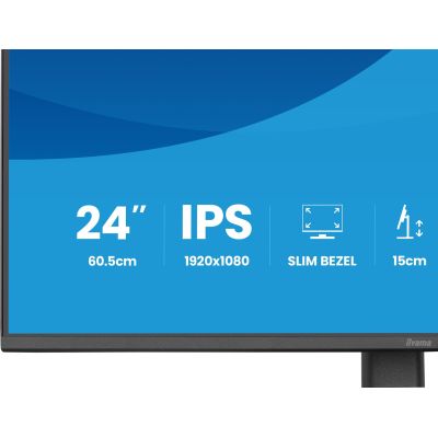 23. iiyama ProLite XB2493HSU-B1 Computermonitor 60,5 cm (23,8") 1920 x 1080 px Full HD LED Schwarz