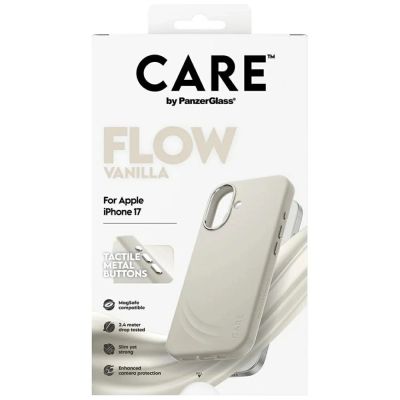 5. CARE by PanzerGlass FLOW MagSafe Hülle für iPhone 17 - Beige