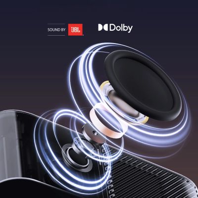 33. Yaber K3 Pro LCD FullHD 1080p Multimedia-Projektor mit JBL-Lautsprechern und Subwoofer - Schwarz