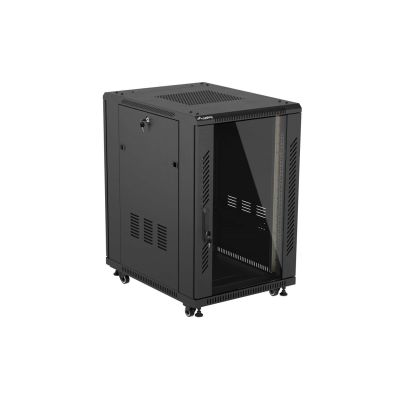 23. LANBERG Standrack-Schrank 19" 18U 600x800 Schwarz