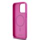 7. DKNY MagSafe-Hülle aus Leder mit Monogrammmuster und Metalllogo für iPhone 15 Pro Max, Pink