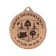 Metallmedaille mit Gravur auf Laminat