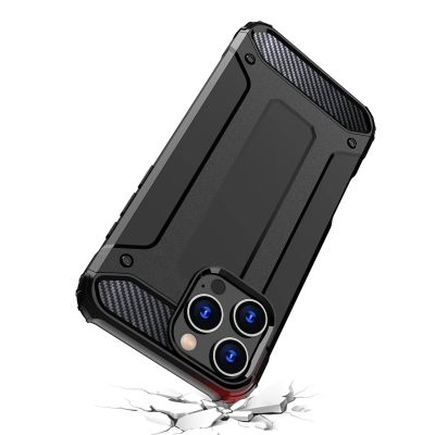 8. Hybrid Armor Panzerhülle für iPhone 16 Pro – Schwarz