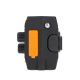 44. Extralink Solar-Notfallradio mit Kurbeldynamo-Powerbank (4000 mAh) und SOS-Taschenlampe SR-4000, tragbar, analog, Schwarz/Orange