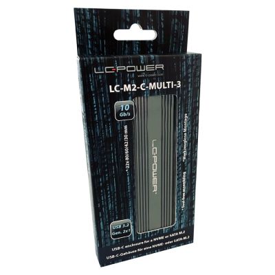 7. LC-Power LC-M2-C-MULTI-3 Festplattengehäuse SSD-Gehäuse Anthrazit M.2