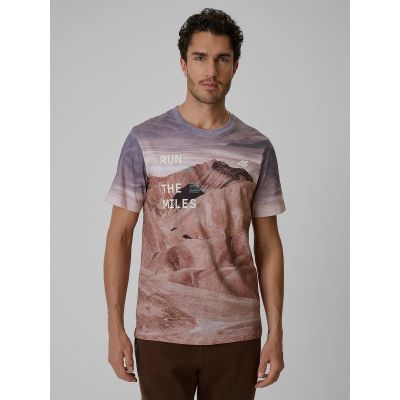 Herren-T-Shirt mit Aufdruck, regulär, Größe 4F 4FRSS26TTSHM4229-83A