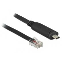 DeLOCK 63912 Parallelkabel Schwarz 2m USB Typ-C RJ45