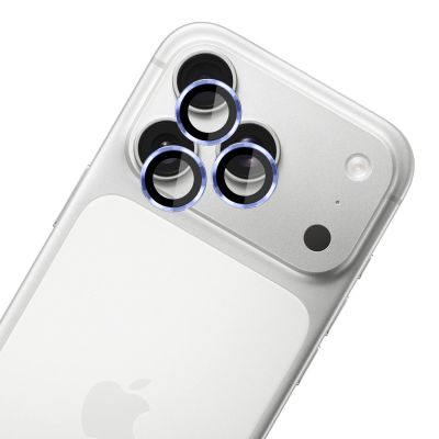 4. 3MK Lens Protection Pro Schwarzes gehärtetes Glas für iPhone 18 Pro / 18 Pro Max – Hellblau