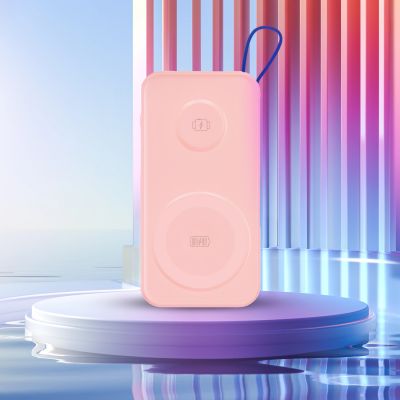 4. 3mk PastelUp Powerbank 10.000 mAh 22,5 W USB 1A1C - pink